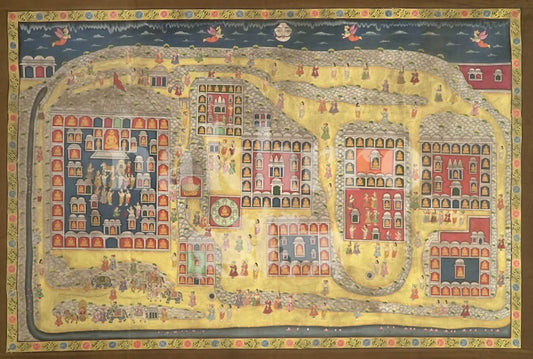 Shatrunjaya Temple Pilgrimage Map