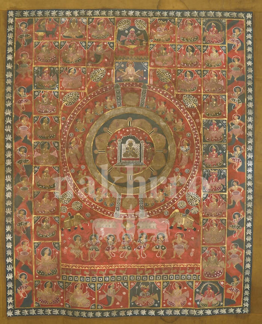 Jain Tirthankara Mandala Art Print | Museum-Grade Archival Quality