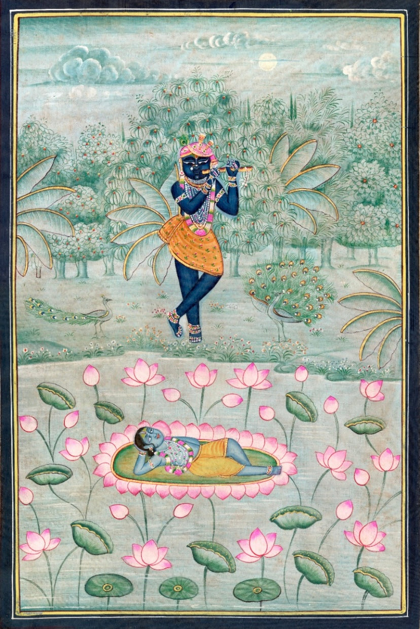 Krishna at Yamuna river bank - Nakhrro