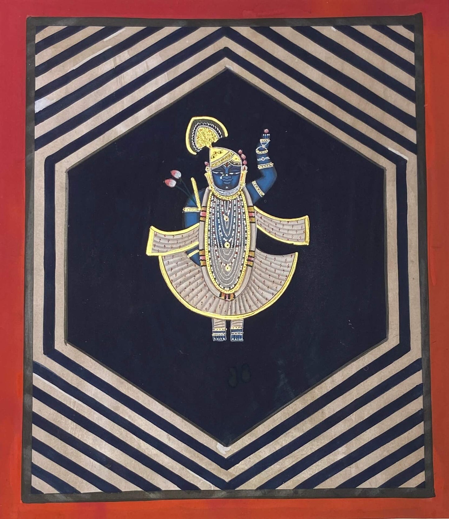 Geometric Shrinath Ji Pichwai - Nakhrro