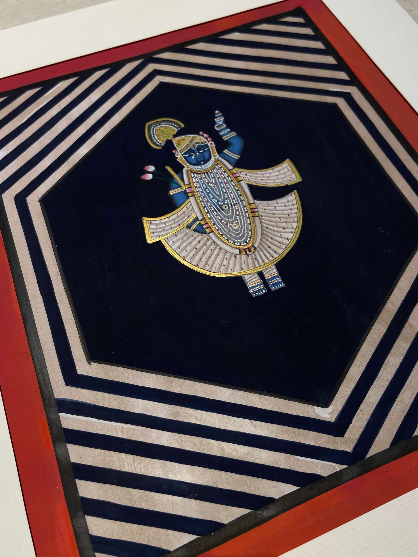 Geometric Shrinath Ji Pichwai - Nakhrro