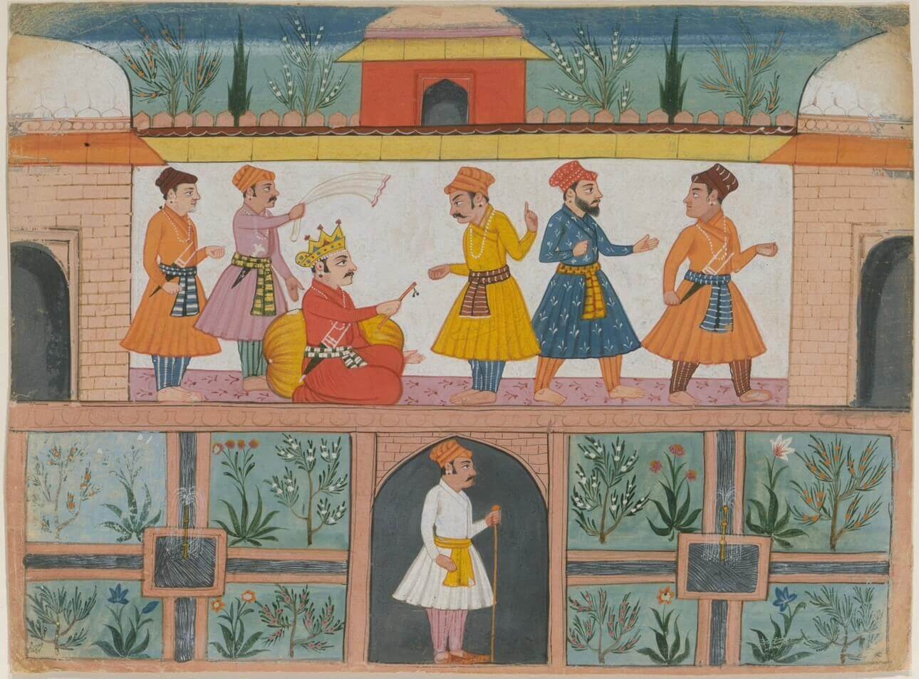 Royal Court Gathering | Museum-Grade Indian Miniature Art Print