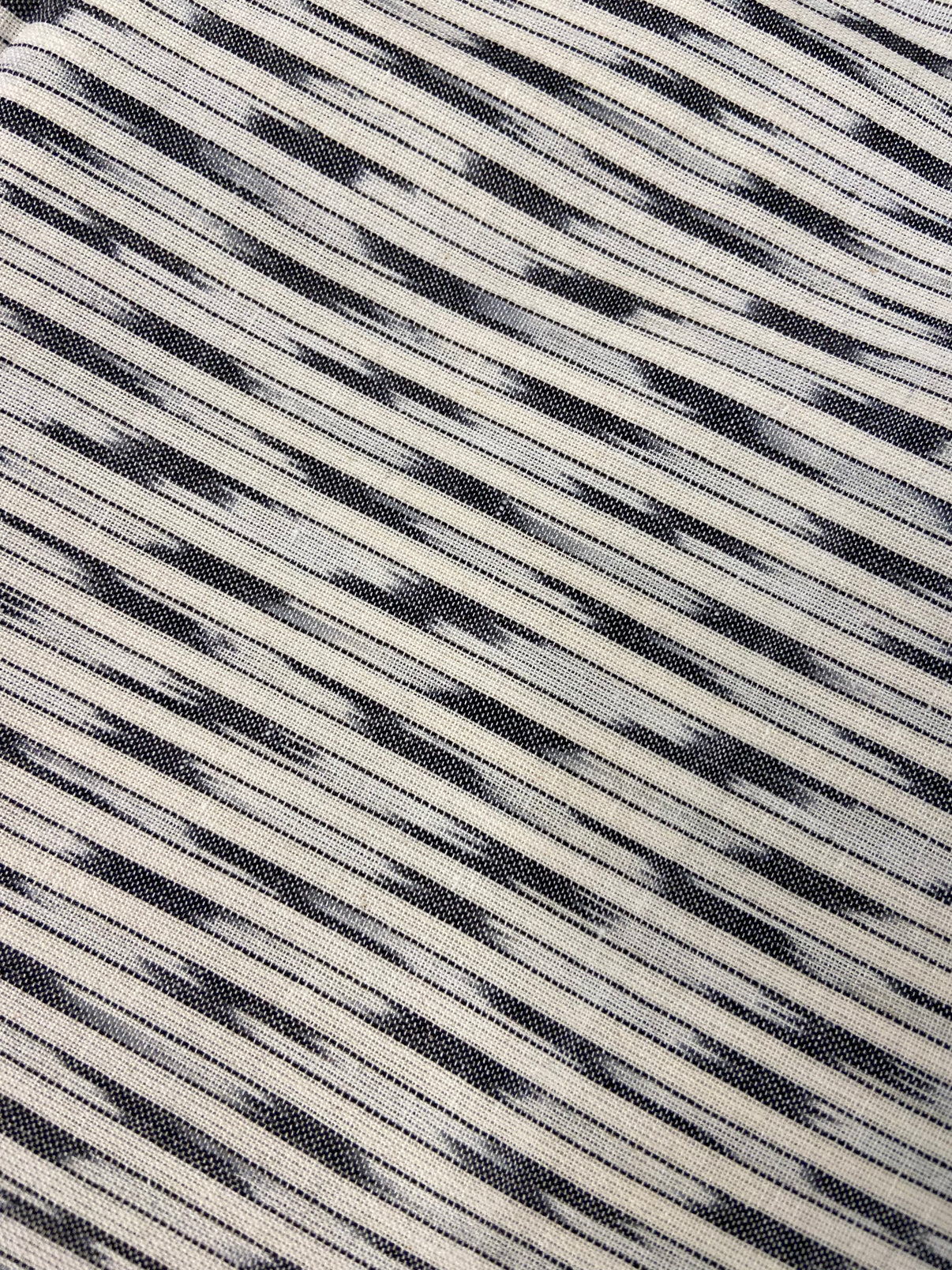 White Hand Weaved Pochampally Ikat Cotton Fabric - Nakhrro