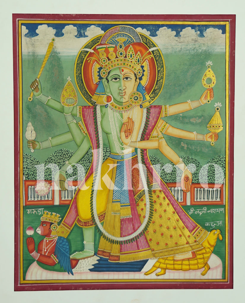 Ardhnareshwar Laxmi Vishnu Dasavatar Wall Art (Museum-Grade)