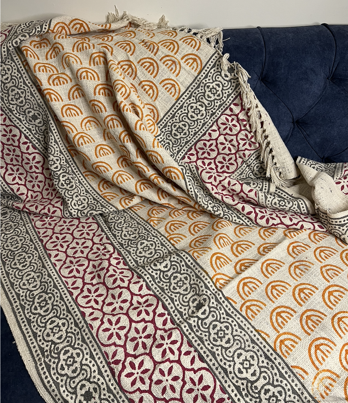Geometrical Yellow Throw - Nakhrro