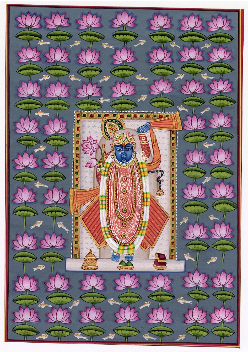 Shrinath Ji around Lotus Pond - Nakhrro