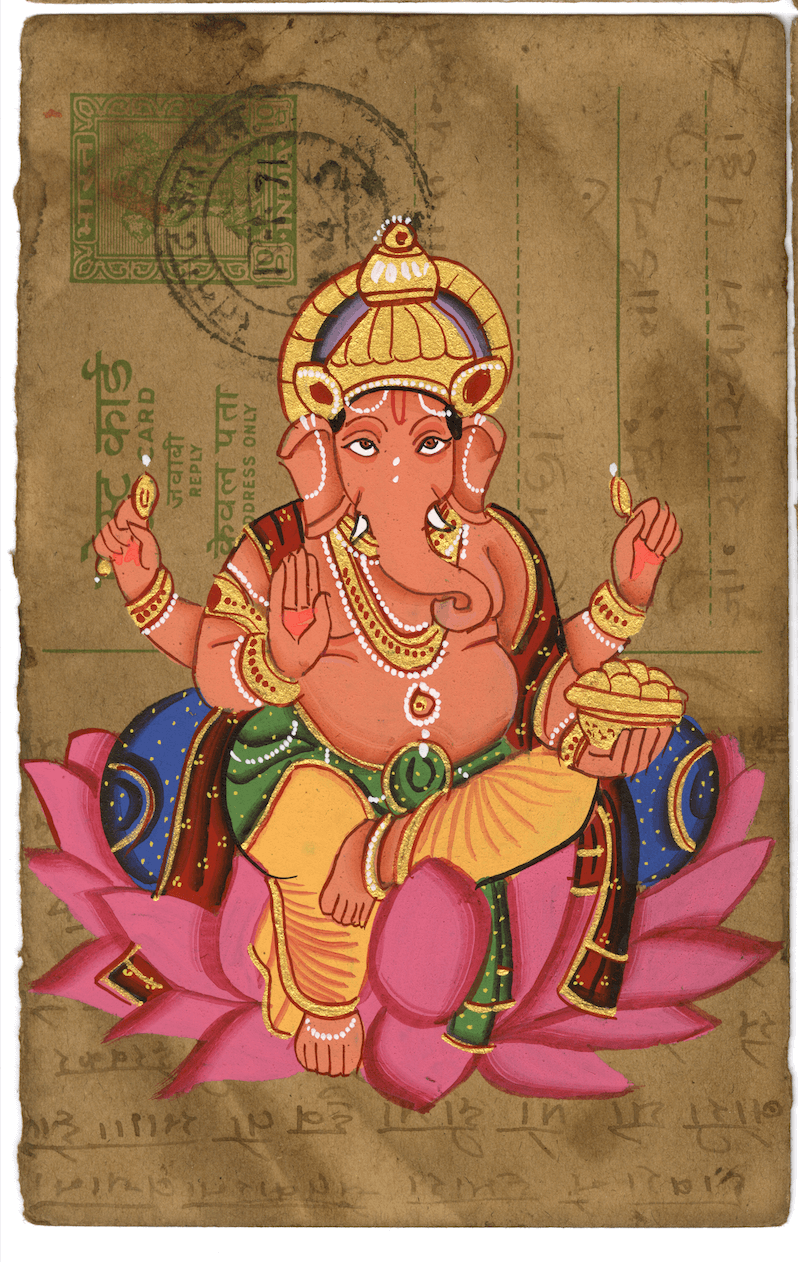 Diwali Maha Ganesha Postcard - Nakhrro
