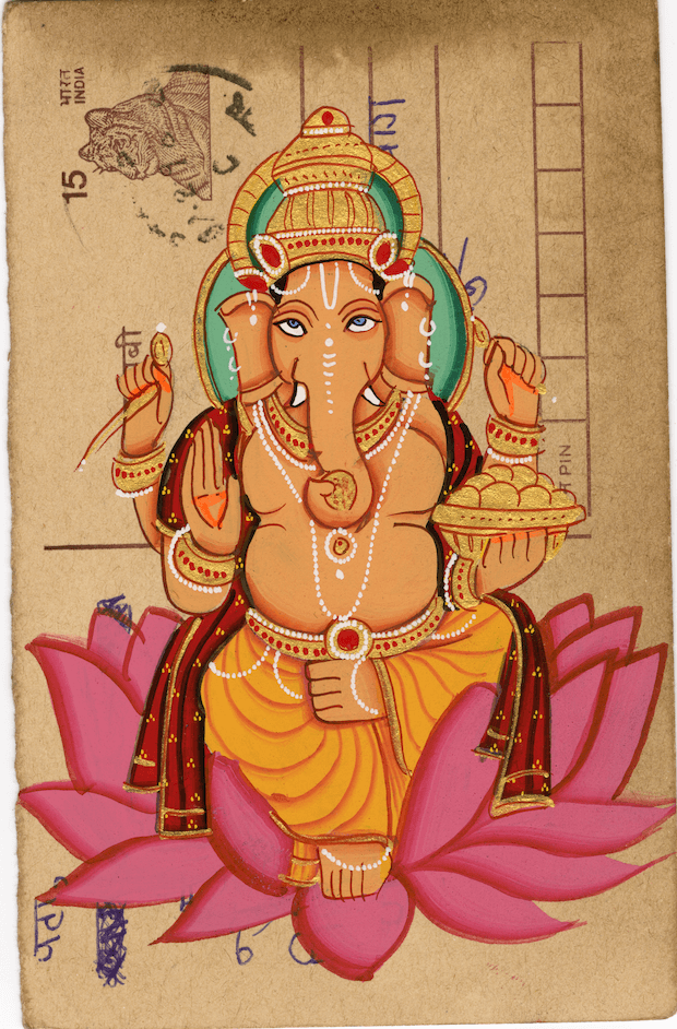 MahaGanesha Diwali Ganesha Postcard - Nakhrro