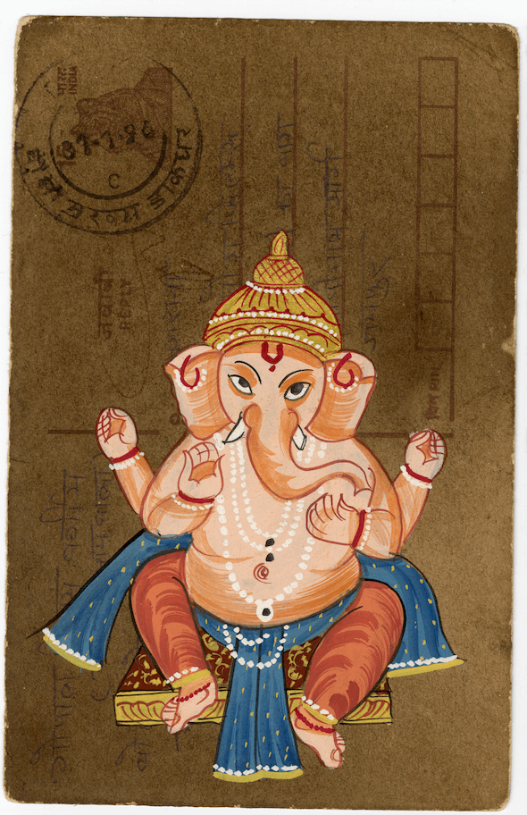 Sitting Ganesha Postcard - Nakhrro