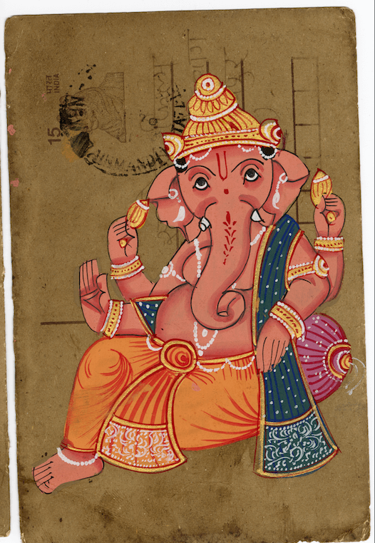 Sitting Ganesha Postcard - Nakhrro