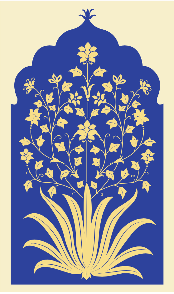 Blue Mughal Floral - Nakhrro