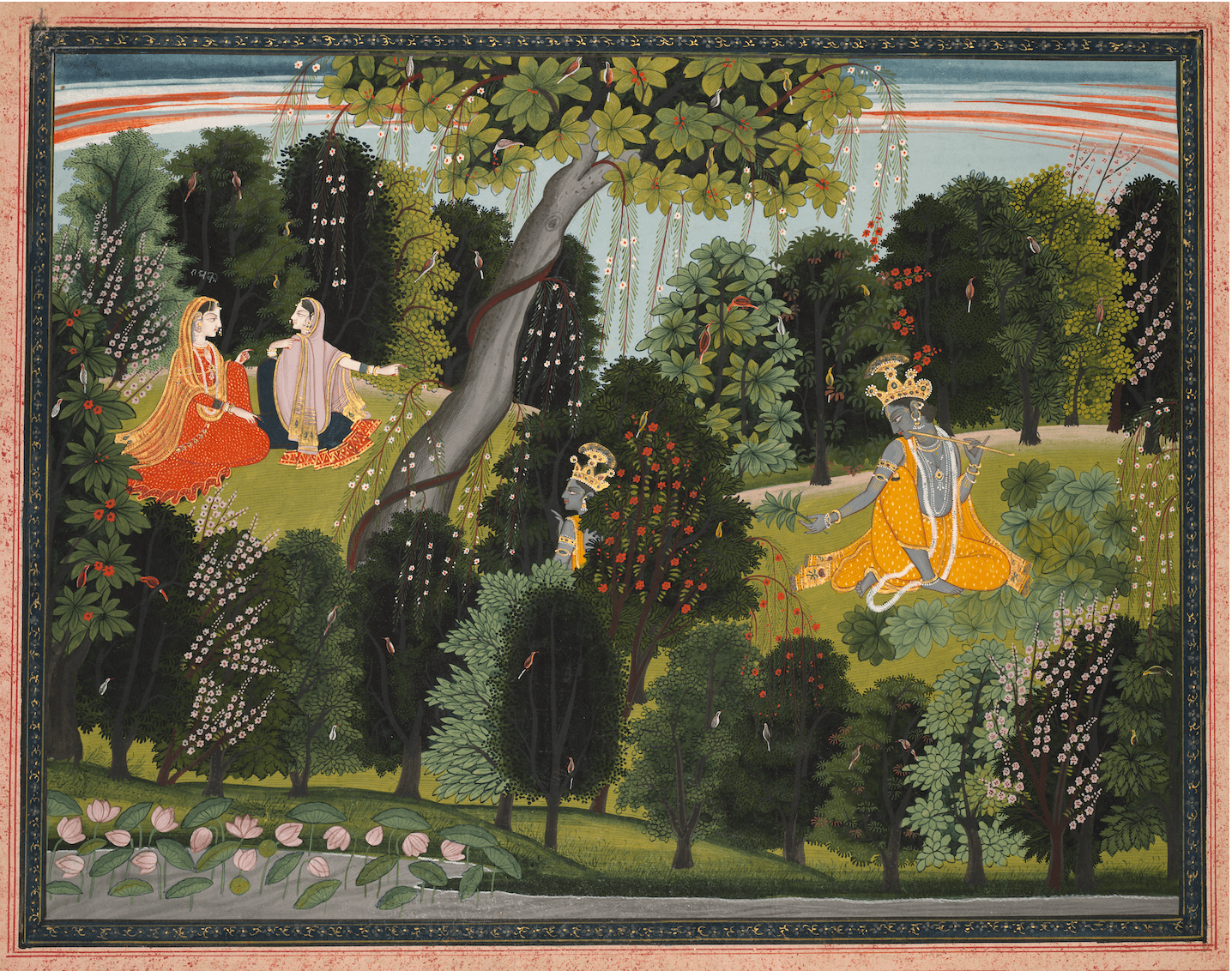 Krishna Watching Radha