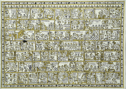 Hanuman Chalisa Illustrated | Archival Phad Art Print