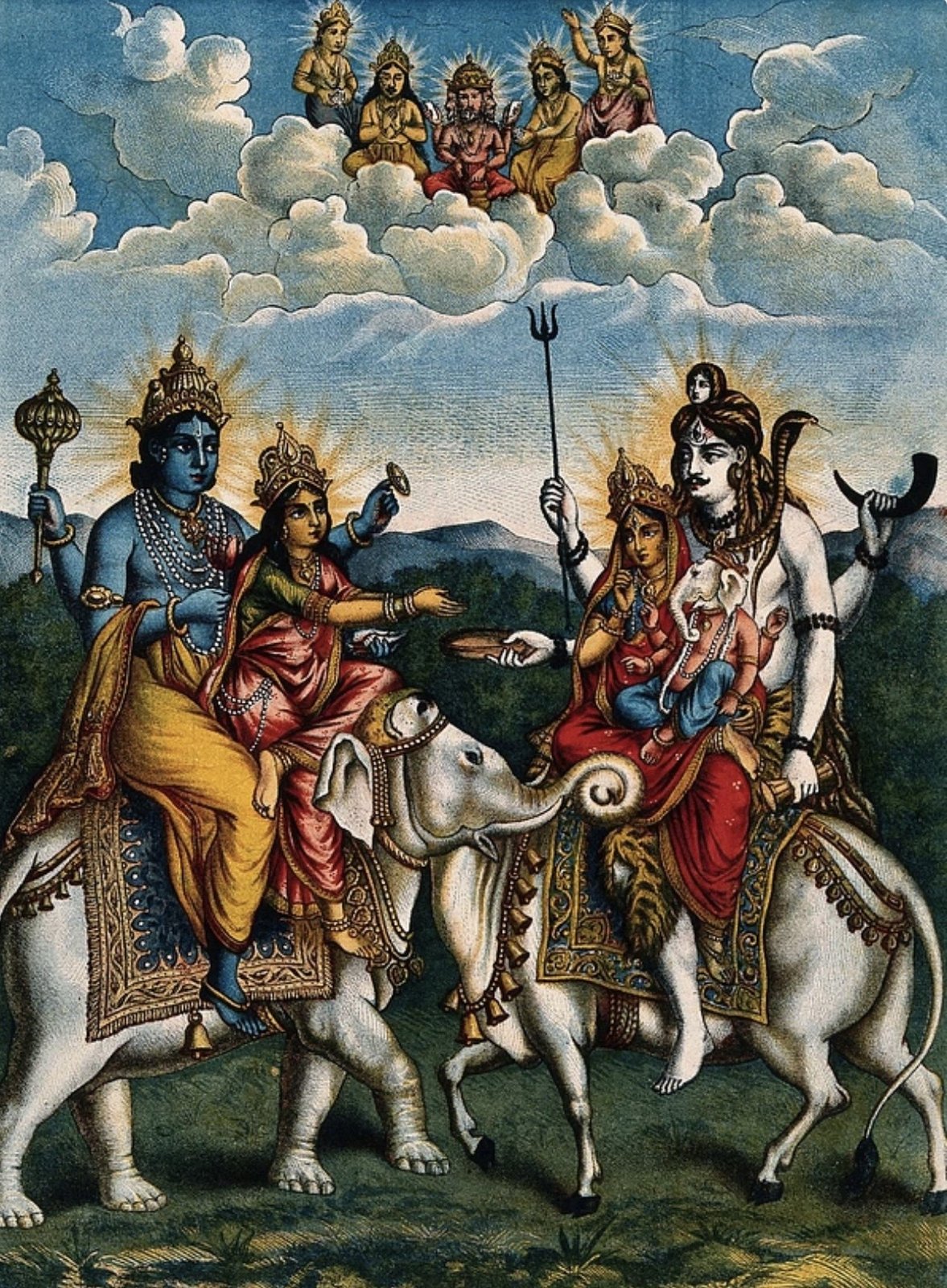 Hari-Hara Milan, the divine meeting of Vishnu and Shiva