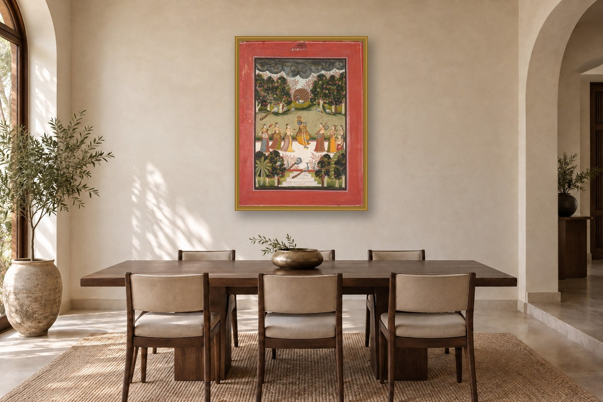 Ras Leela in Monsoon in a dining room