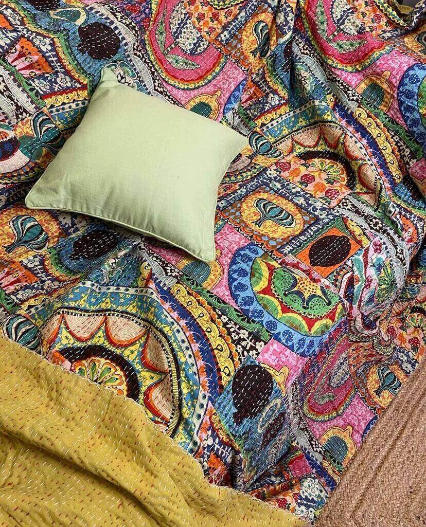 Kantha Bedspread