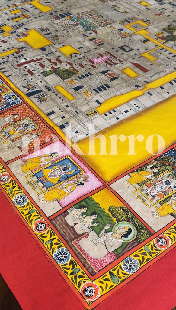 Temple Map Of Nathdwara Shrinath Ji Haveli Pichwai — product view 6