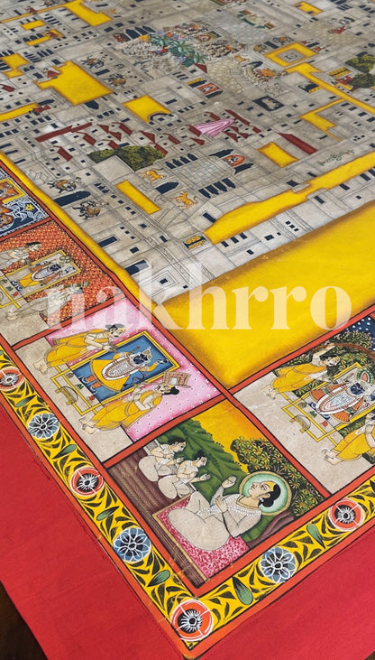 Temple Map Of Nathdwara Shrinath Ji Haveli Pichwai — product view 6