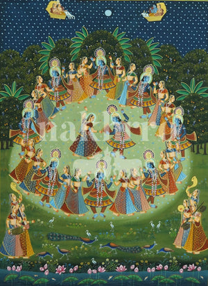 Blue Raas Leela Pichwai