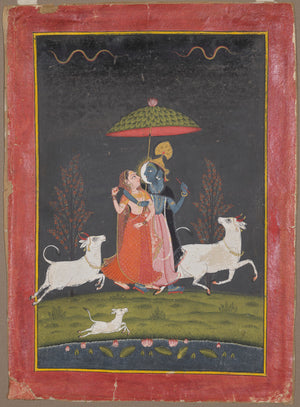 Radha Krishna at Night - Nakhrro