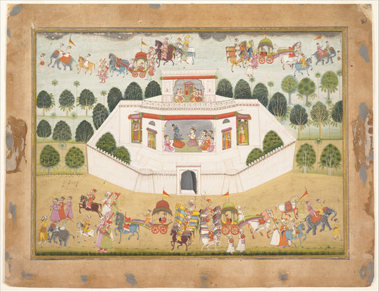 Krishna’s Palace Pichwai
