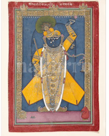 Shrinathji in Winter Shringaar Pichwai