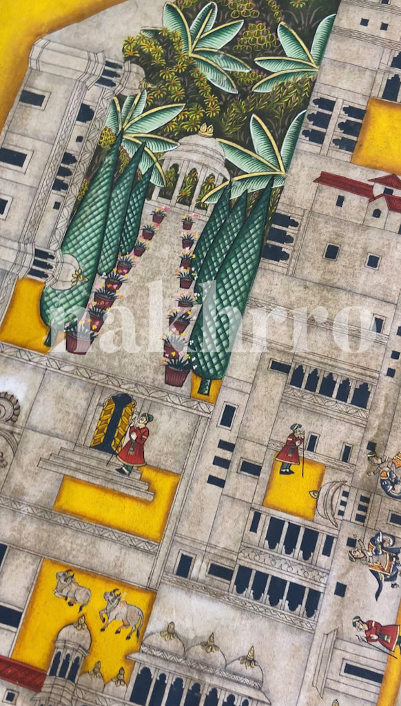 Temple Map Of Nathdwara Shrinath Ji Haveli Pichwai — product view 8
