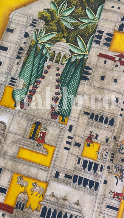 Temple Map Of Nathdwara Shrinath Ji Haveli Pichwai — product view 8