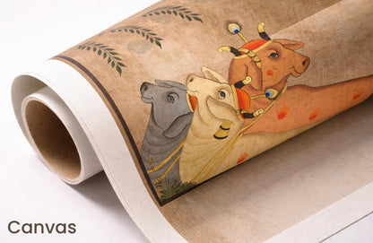 Antique Finish Kamdhenu Cows - Nakhrro