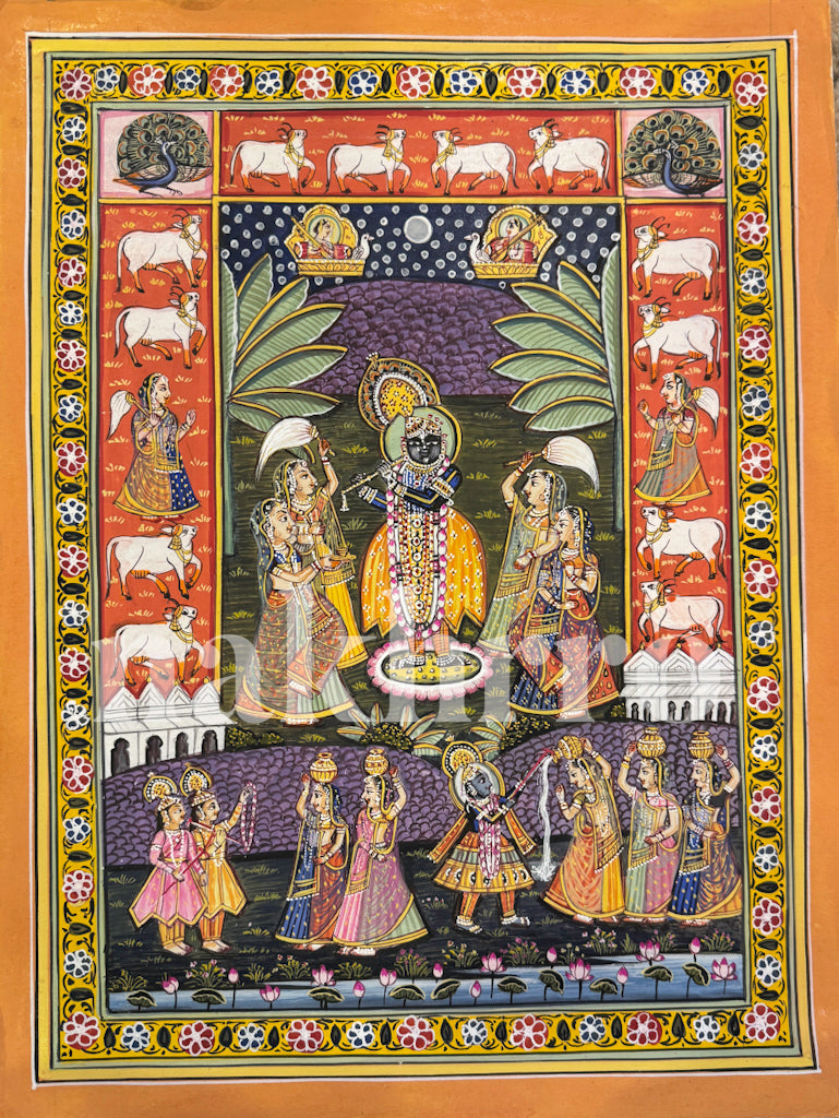 Shrinath Ji Pichwai- Sharad Poornima + Daan Leela - Nakhrro