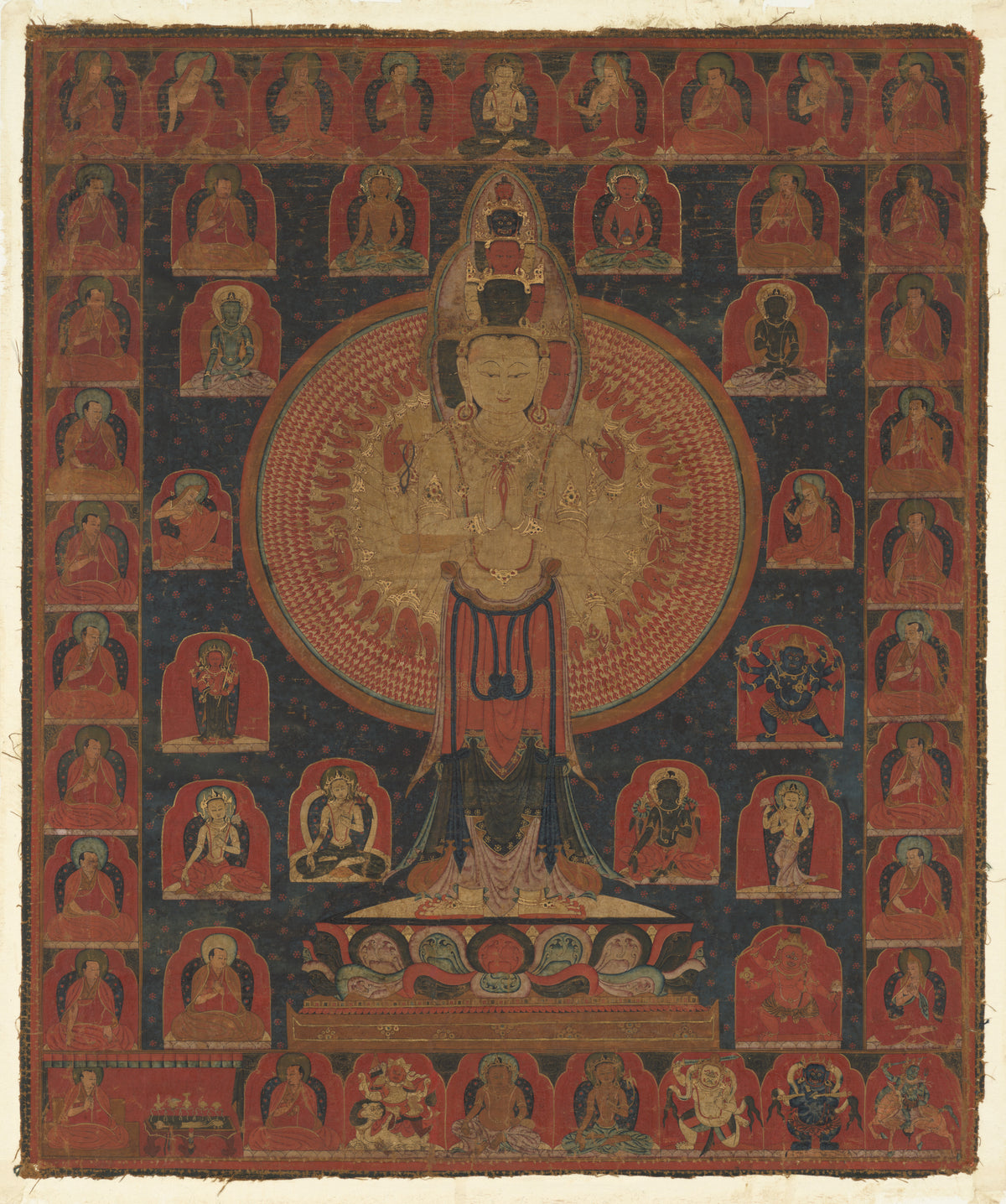 Avalokiteshvara Thangka – Tibetan Buddhist Art - Nakhrro