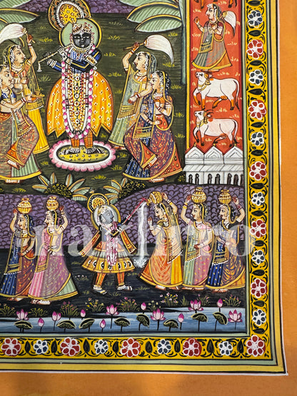 Shrinath Ji Pichwai- Sharad Poornima + Daan Leela - Nakhrro