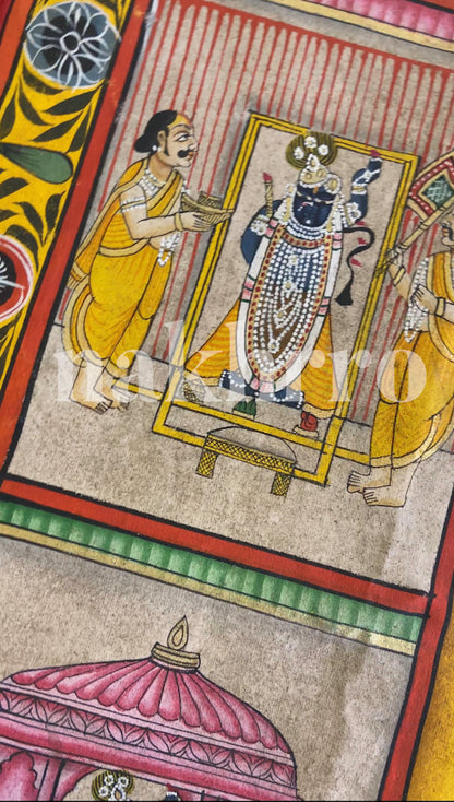 Temple Map Of Nathdwara Shrinath Ji Haveli Pichwai — product view 10
