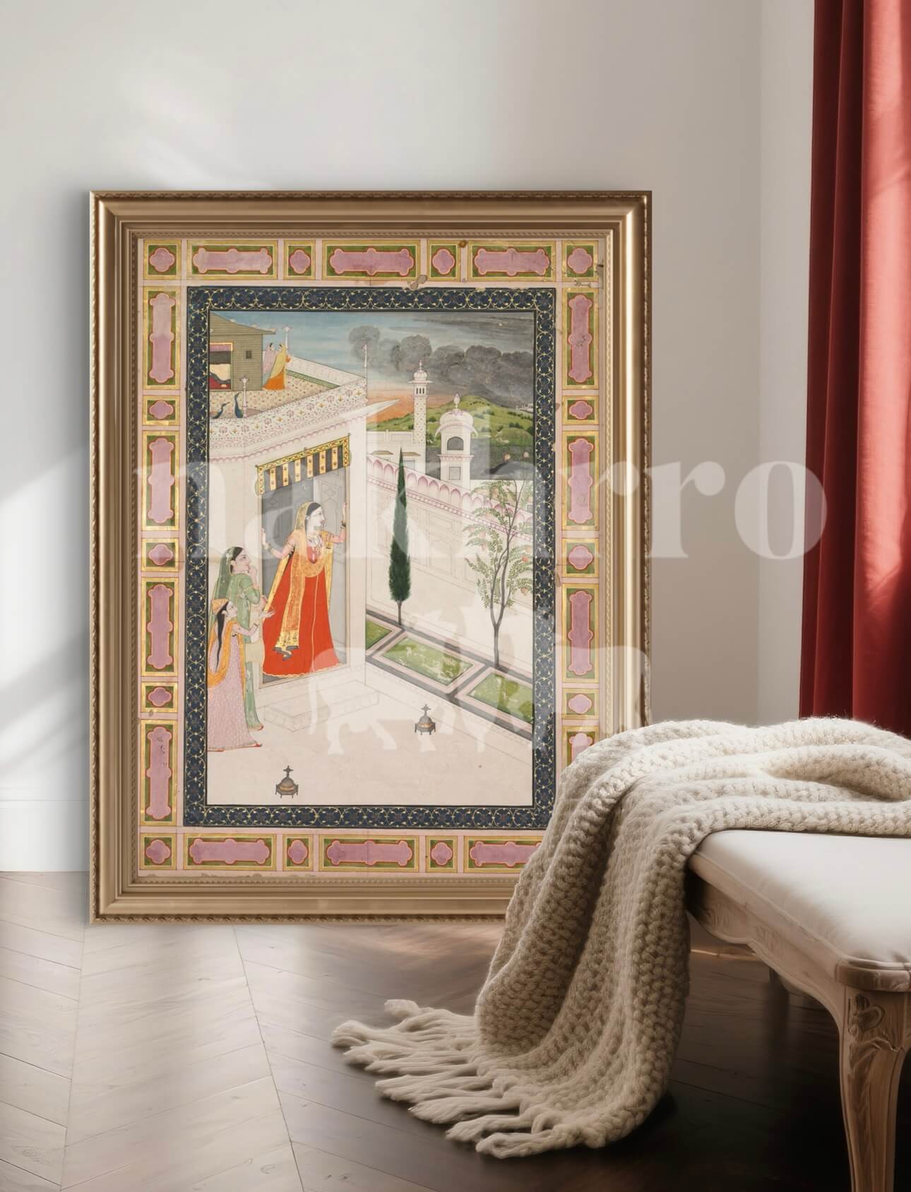 Mughal Princess in Waiting – Love & Longing Fine Art Print