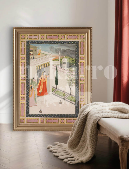Mughal Princess in Waiting – Love & Longing Fine Art Print