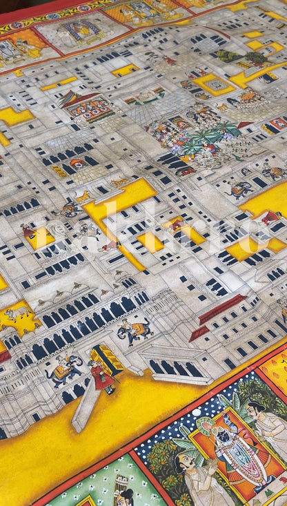 Temple Map Of Nathdwara Shrinath Ji Haveli Pichwai — product view 4