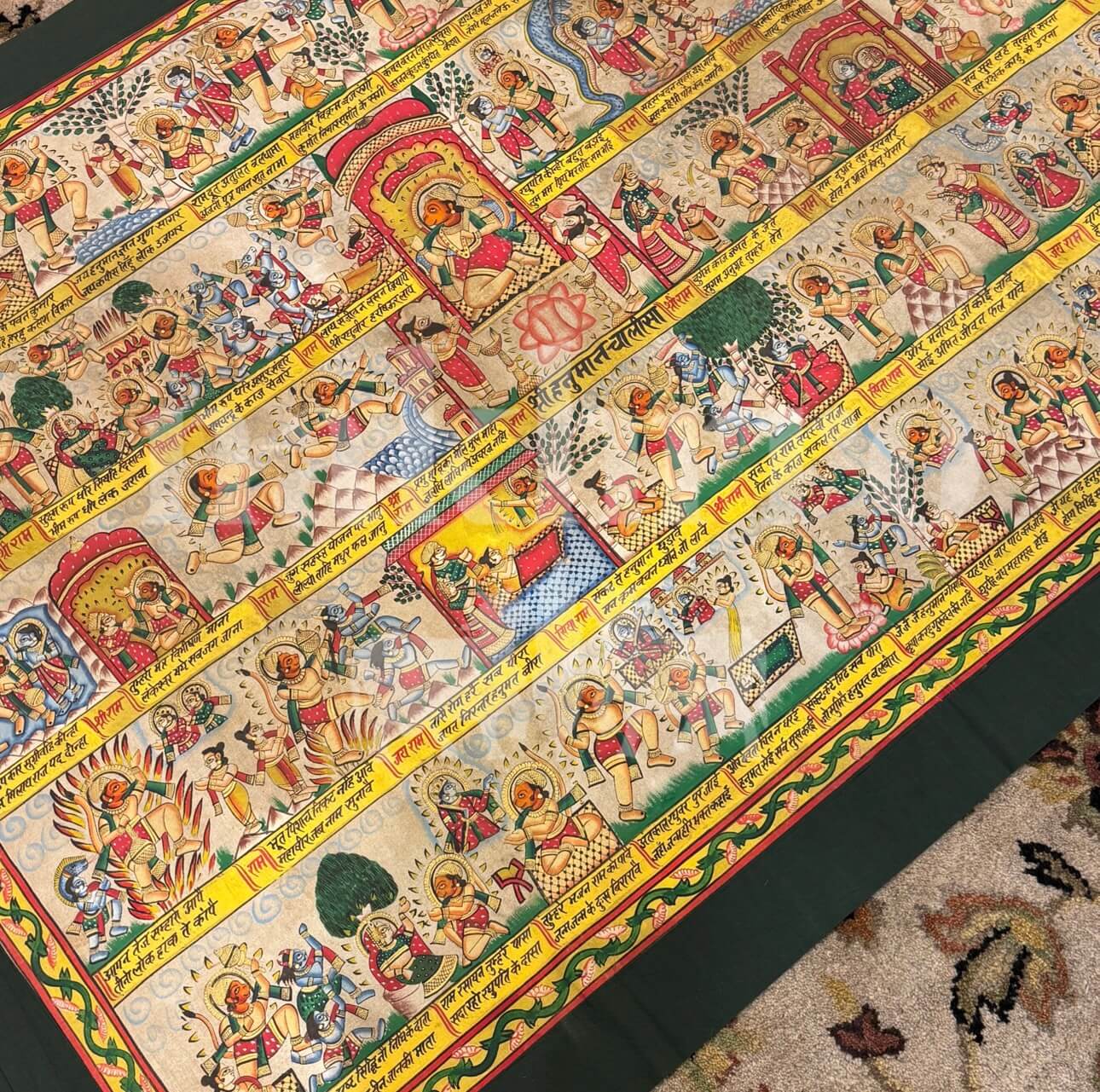 Hanuman Chalisa Museum-Grade Archival Print | 40 Verse Hindu Devotional Wall Art | Hanumanji Vastu Artwork for Home