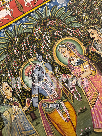 Krishna With Radha & Gopis Pichwai - Nakhrro
