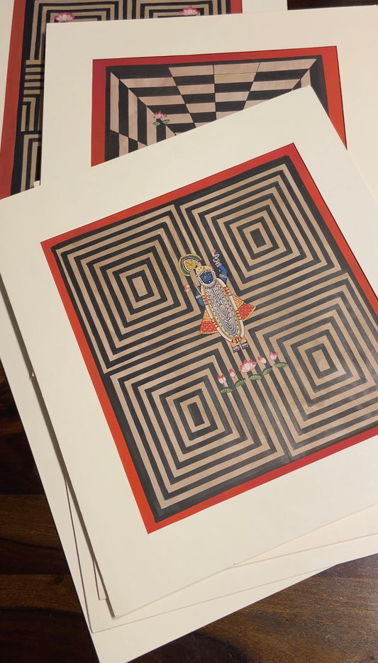 Geometric Shrinath Ji Pichwai - Nakhrro