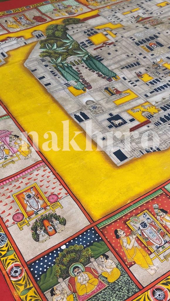 Temple Map Of Nathdwara Shrinath Ji Haveli Pichwai — product view 5