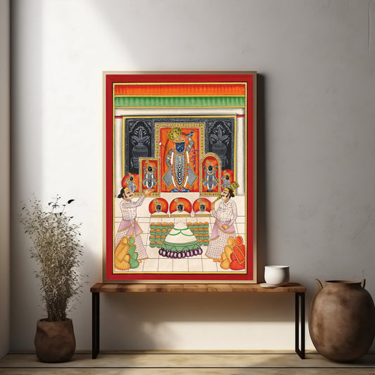 Shrinath Ji's Annakoot Pichwai - Nakhrro