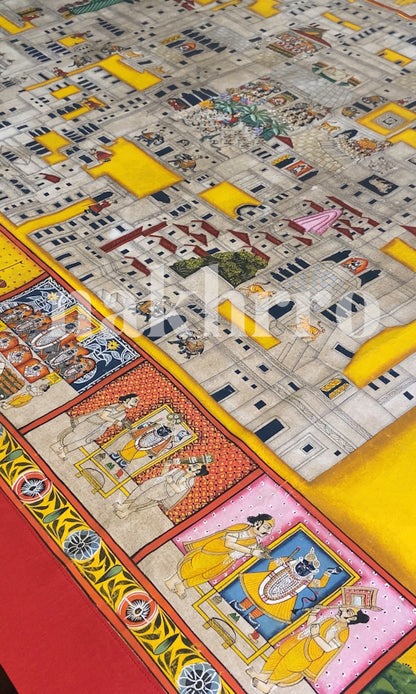 Temple Map Of Nathdwara Shrinath Ji Haveli Pichwai — product view 7