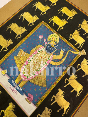 Shrinath Ji Around Golden Cows — product view 3