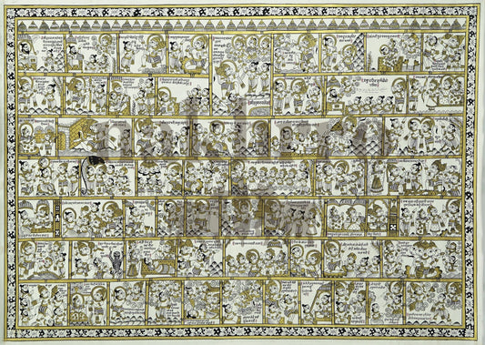 Hanuman Chalisa Illustrated | Archival Phad Art Print - Nakhrro