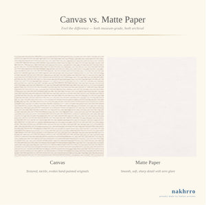 Canvas versus archival matte paper for Nakhrro museum-grade art prints