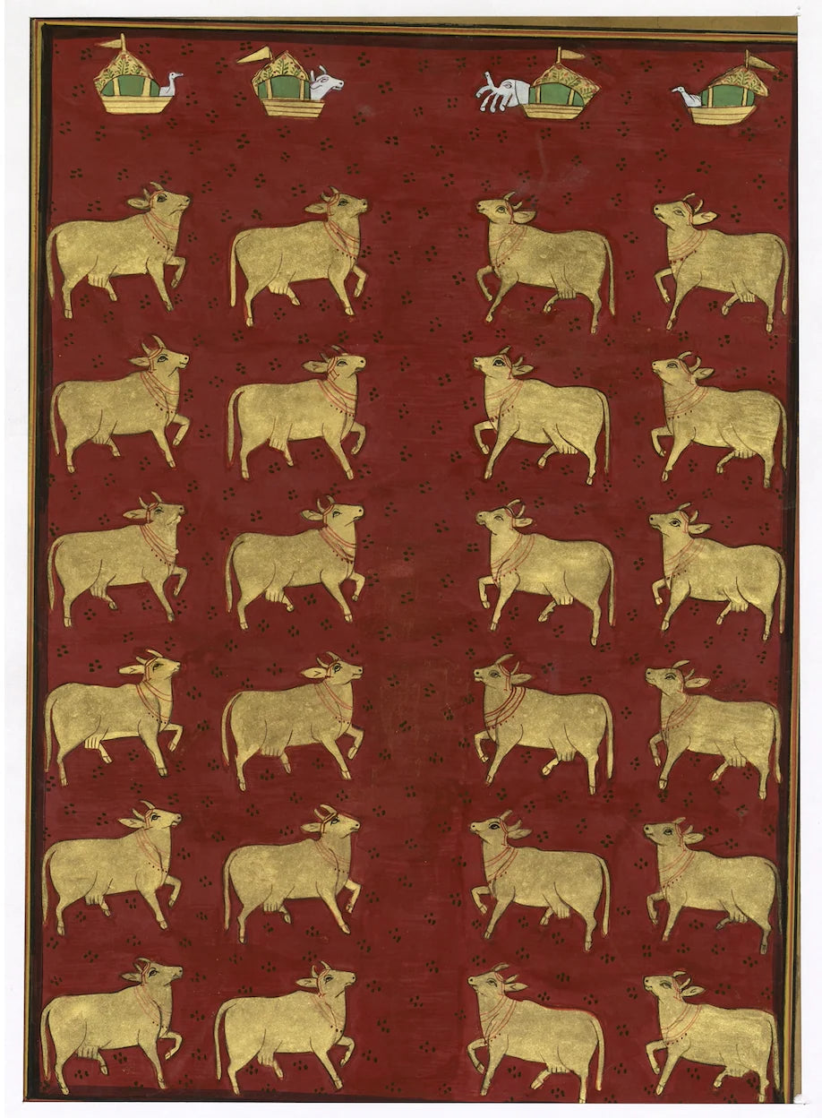 Red Gopashtami Pichwai