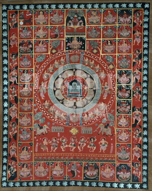 Jain Kalachakra Art | 24 Tirthankars in Circular Formation