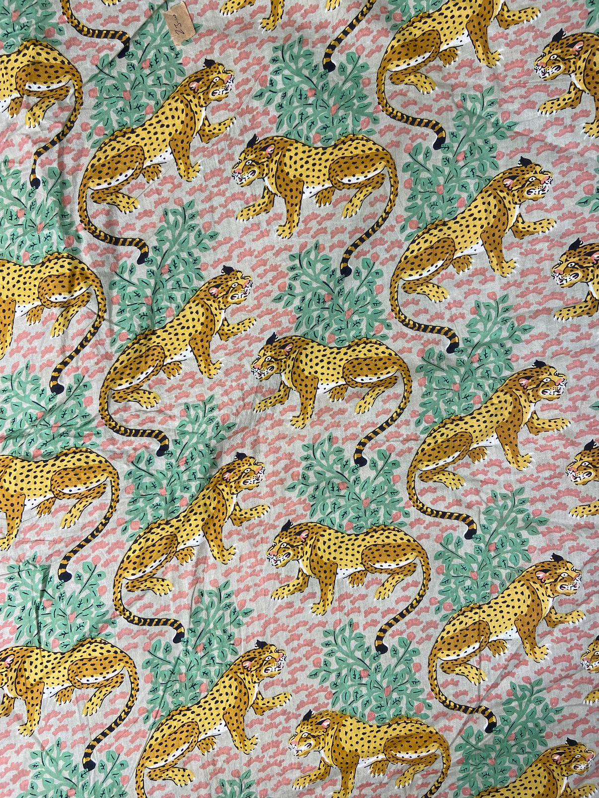 Cheetah Grey Print Cotton Cloth - Nakhrro