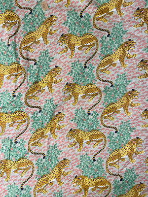 Cheetah Grey Print Cotton Cloth - Nakhrro