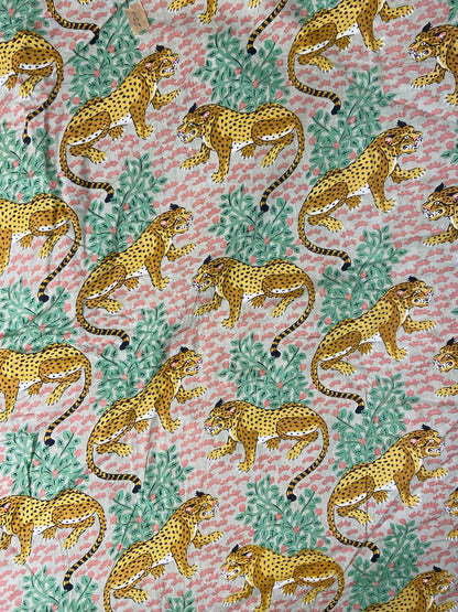 Cheetah Grey Print Cotton Cloth - Nakhrro
